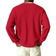 thumbnail image 5 of OIOLOYJM Polo Shirts for Men Casual Button Solid Color Henley Shirts Lightweight Long Sleeve T Shirt Fashion Soft Collared Tops Red XL, 5 of 5