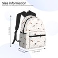 thumbnail image 4 of Lsque Dachshund Dog Puppy Classic Casual Backpack - Large Capacity Water-Resistant Backpack for School, Work, Travel, and Outdoor Activities, 4 of 8