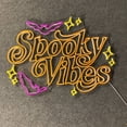 thumbnail image 3 of Handmadetneonsign Spooky Vibes Neon Sign, Bat Halloween Quote Wall Art Decor, Home Bar Pub Wall Decor, 3 of 5