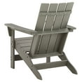 thumbnail image 4 of Adirondack Chair with Plastic Frame and Slatted Design Gray - Saltoro Sherpi, 4 of 5