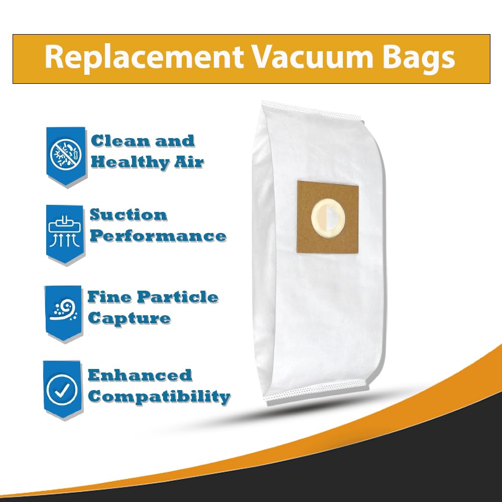 Replacement Part For Hoover Paper Bags-CU2,10PK,Commercial Upright FITS CH54013,CH54015# AH10143