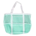 thumbnail image 2 of Bolsa de playa grande de malla bolsa de playa de nailon verde menta para viajes ANGGREK Otros, 2 of 8