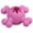 Pink, variant on Pet Life ® 'Quadra-Bone' TPR Treat Dispensing Durable Dog Toy