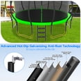 thumbnail image 2 of Cochan Outdoor Trampoline 16 FT with Sprinkler and Lights, Backyard Recreational Pumpkin Trampoline for Kids, 2 of 7
