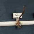 thumbnail image 6 of Woven Paths 7 Numbered Iron Wall Hooks on Rod, 40", Black, 6 of 8
