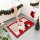 thumbnail image 4 of Alfombra de Baño Navideña de Punto | Alfombra de Baño Absorbente de Terciopelo de Cristal Antideslizante de 60 X 40 Cm | Felpudo Suave y Cálido para La Entrada Del Baño, Ideal para Decorar El Hogar y, 4 of 6