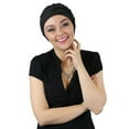 thumbnail image 2 of Butterfly Beanie Cotton Knit Hat for Cancer Patients (BLACK), 2 of 2