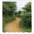 thumbnail image 3 of Ambesonne Hobbits Shower Curtain, Elf Path in Woods, 69"Wx84"L, Green Brown, 3 of 3