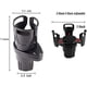 thumbnail image 4 of Portavasos Multifuncional para Auto JanHm Adaptador Expansor 2 en 1 con Base Ajustable, 4 of 5