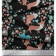 thumbnail image 3 of Soimoi Cotton Voile Fabric Tree,Fox & Bear Kids Print Sewing Fabric Yard 42 Inch Wide, 3 of 3