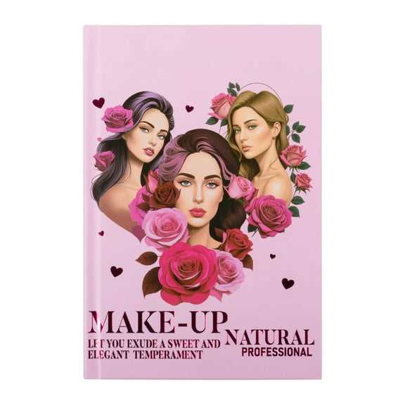 Makeup Book Palette, All in One Makeup Eyeshadow Palette, Book-Style Makeup Palette with Pro Shades, All In One Eyeshadow Blush Contour Highlighter, Multi-functional Beauty Makeup Book