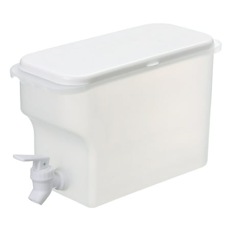 

Water Pitcher Jug Cold Juice Beverage Heat Resistant Dispenser Barrel Lid Covered Bottle Carafe Handle Beverages Jar