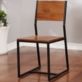 thumbnail image 4 of Furniture of America Ervin Industrial Side Chairs - Set of 2, Natural, 4 of 5