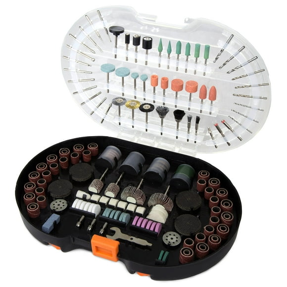 Kit de accesorios WEN 230327A, herramienta giratoria de 327 piezas con funda