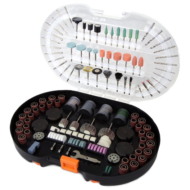Kit de accesorios WEN 230327A, herramienta giratoria de 327 piezas con funda