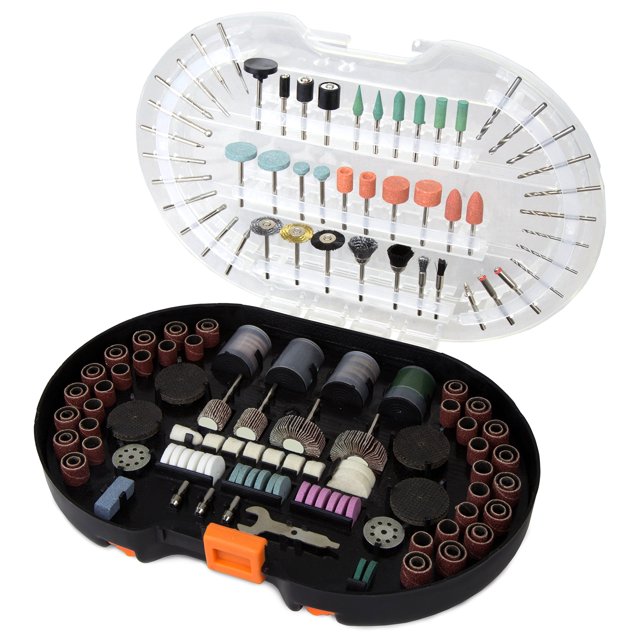 Kit de accesorios WEN 230327A, herramienta giratoria de 327 piezas con funda