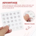 thumbnail image 3 of Pegatinas de estrella Uxcell, pegatinas de strass de acrílico autoadhesivas, hoja de embellecimiento de cristal para manualidades en blanco, 3 of 6