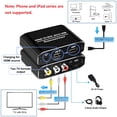 thumbnail image 2 of TAPDRA For HDMI to RCA Converter Black Aluminum, 1080P Support, for Analog Video & Audio Output, 2 of 10