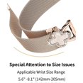 thumbnail image 5 of For Garmin vivoactive 5 GarminActive 5 Milanese Band Electroplated Watch Strap with Clover Connector, 5 of 5