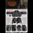 thumbnail image 2 of Milwaukee Leather LKM1781 Men's The Legend Classic Black Premium Leather Motorcycle Jacket w/ Quilted Liner X-Small, 2 of 9