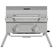 Expert Grill 2 Burner Tabletop Propane Gas Grill, Stainless Steel