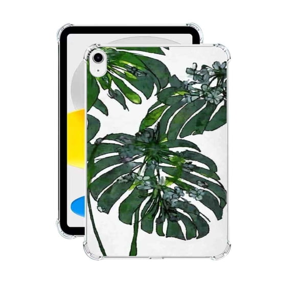 Compatible with iPad mini 4 Phone Case, Spring-Flowers-Green-55 Case Silicone Protective for Teen Girl Boy Case for iPad mini 4