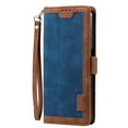 thumbnail image 3 of SaniMore for Samsung Galaxy S23 FE Case with Wristlet Strap PU Leather Shockproof TPU Shell Card Slots Cash Pocket Flip Kickstand Magnetic Closure Full Protective Business Wallet Cover, Blue, 3 of 7