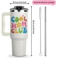 thumbnail image 2 of Mothers Day and Birthday Presents, Cool Mom Club Tumbler 40oz, Mother Gifts from Daughter Son Kids, Christmas Momma Gift Ideas, Mommy Cups, Coffee Mug for Mom, Mama Tumbler With Handle and Straw, 2 of 7
