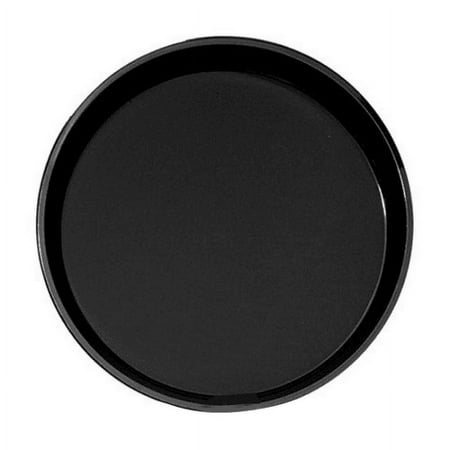 Cambro Polytread Round Serving Tray, 16", Black