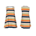 thumbnail image 7 of Picia Colorful Pastel Stripes Print Women’s Sleeveless Midi Swing Dress – A-Line Pleated Tank Sundress, Comfortable and Flowy T-Shirt Dress, 7 of 7