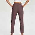 thumbnail image 4 of Njagoc3 Womens Travel Pants with Zipper Pockets Stretchy Work Pants Business Casual Slacks Golf Pants Dressy with Pockets, 4 of 6