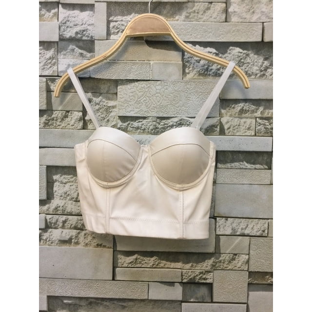Chaleco elástico de verano de color sólido para mujer con tirantes de cuero, corsé sexy de estilo coreano que combina con todo, chaleco de pecho envolvente de estilo europeo y americano