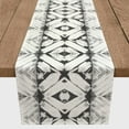 thumbnail image 3 of Creative Products Diamond Shibori Black 16x90 Poly Twill Table Runner, 3 of 3