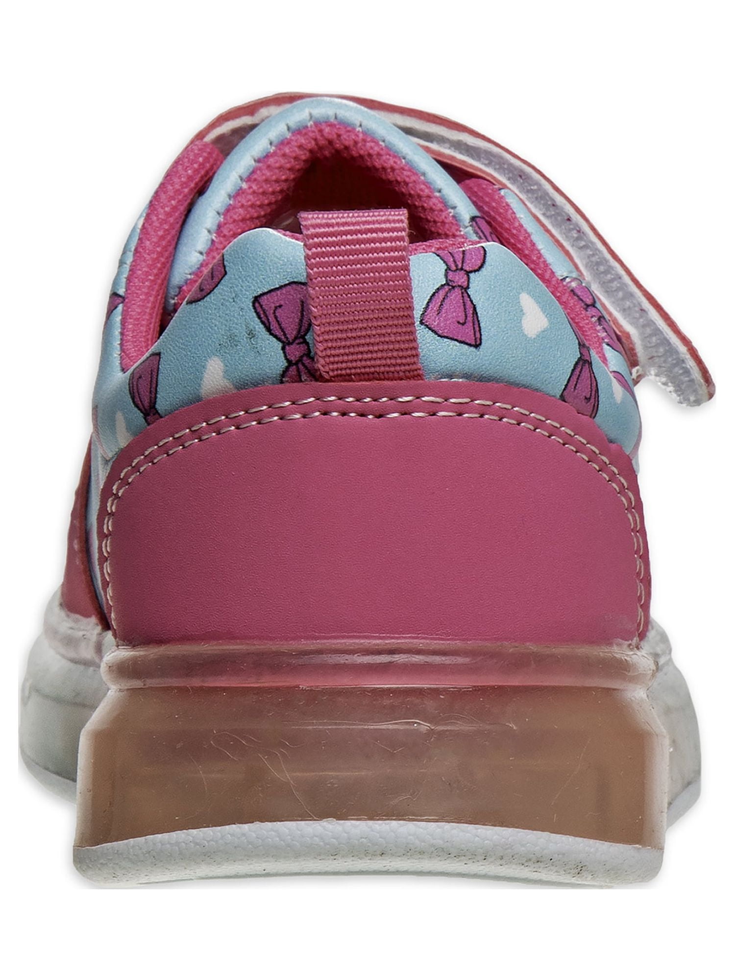 Beverly Hills Polo Club Toddler Girls Ombre Bows & Hearts Casual Slip On Sneakers
