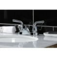 thumbnail image 2 of Kingston Brass KB251RXLB Restoration 4-Inch Centerset Bathroom Faucet with Brass Pop-Up, Polished Chrome, 2 of 5