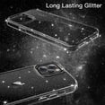 thumbnail image 3 of JETech Glitter Case for iPhone 12 Pro Max, 6.7-Inch, Bling Sparkle Shockproof Phone Bumper Cover, Cute Sparkly for Women and Girls (Black), 3 of 7