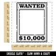 thumbnail image 2 of Old Western Wanted Poster Blank Square Rubber Stamp Stamping Scrapbooking Crafting - Medium 1.75in, 2 of 7