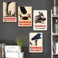 thumbnail image 4 of Kit Pintura Hierro Rectangular Con Placa Metal Vintage Vino GUINNESS 4 Uds. 20x30cm, 4 of 9