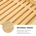 thumbnail image 2 of QUMIIRITY Kitchen Tableware Tray Wood Snack Serving Tray for Camping 1 Piece, 2 of 7