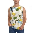 thumbnail image 2 of Goofa Bees Collecting Nectar Printed Men's Sleeveless T-Shirt - Athletic Gym Workout Tank Top for Men - Moisture-Wicking, UPF 30+ Quick-Dry Muscle Tee-Medium, 2 of 8