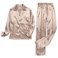 thumbnail image 6 of Cqxid525 Clearance Sale Women's Pajama Sets Gold Women's Nightgown ​Long Pajama Nightwear Women Lingerie Robe Set Sexy New Sexy Underwear Suit Satin Pajamas Women ​Long Loose Pajama Sets, 6 of 9