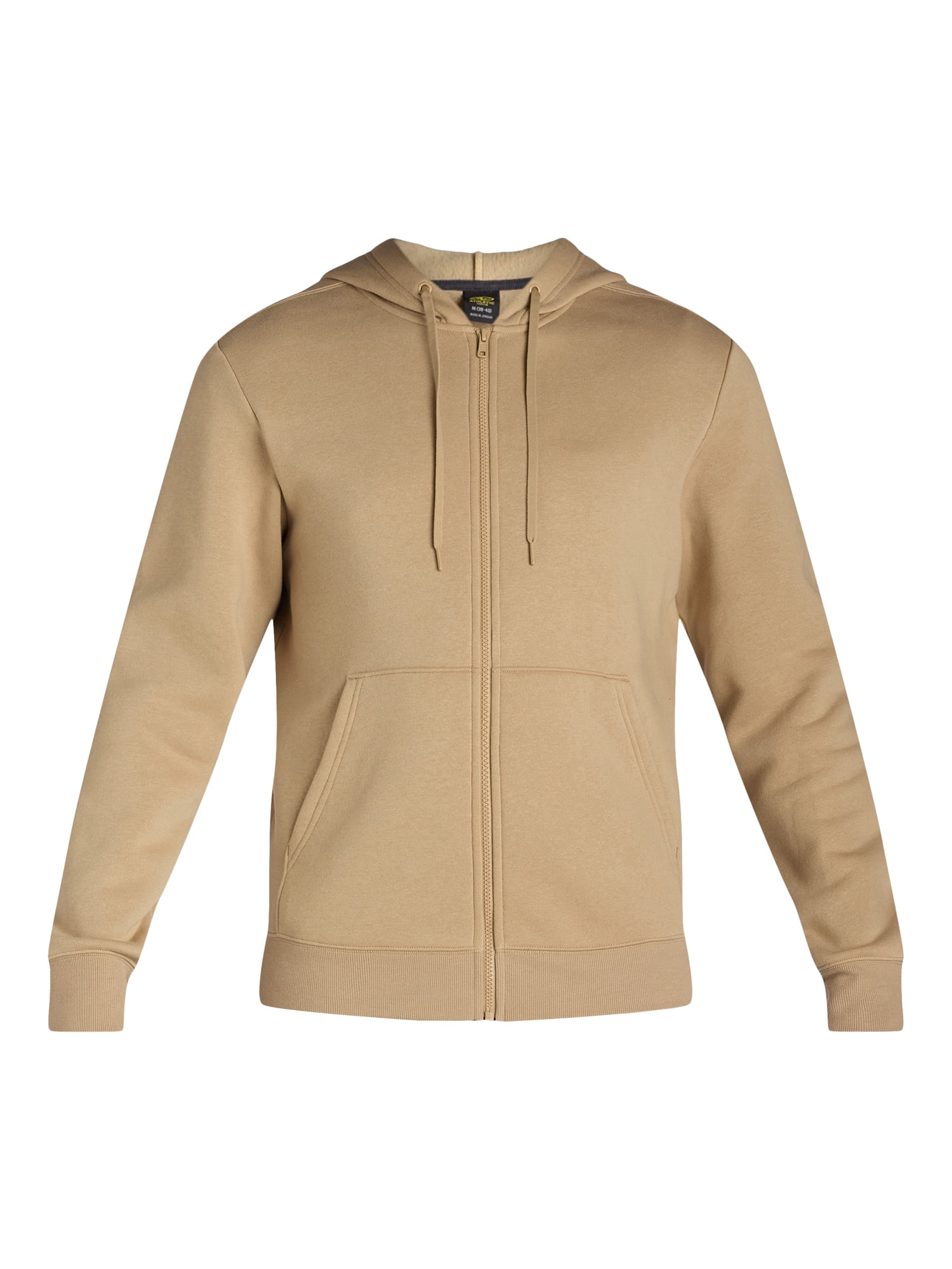 Athletic Works Men's and Big Men's Zip Up Fleece Hoodie Sweatshirt, Sizes S-5XLT