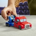 thumbnail image 6 of Transformers Toys EarthSpark 1-Step Smash Changers Optimus Prime Action Figure, 6+, 6 of 9