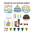 thumbnail image 3 of Xihbxyly Letrero de Madera de Granja con Diseño de Ganado, Decoración para Bandeja de Pascua, Diseño Colorido de Doble Cara, Perfecto para Chimenea, Cafetería, Bandeja Escalonada, Decoración Festiva, 3 of 6