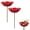 B, variant on 3Pcs Bird Bath Garden Stakes Decorative Bee Bath Small Bird Bath Bee Watering Station Pollinator Watering Station Garden Art