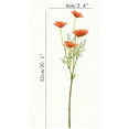 thumbnail image 2 of BITOUSHI Artificial Flowers, 12 pcs Silk Daisy, Artificial Gerbera Daisy for Home Decoration, Fake Wildflowers Spring Flowers for Wedding Decoration - Orange, 2 of 5