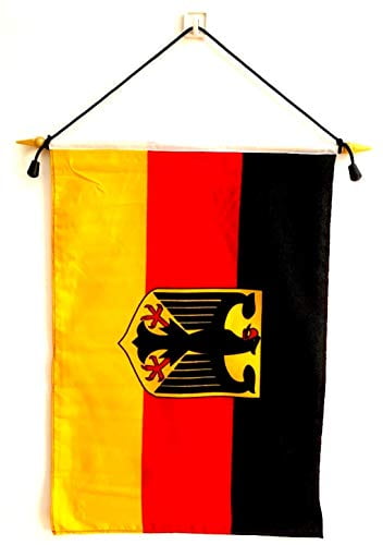 GERMANY FLAG MINI BANNER 4"x6" GERMAN CAR WINDOW MIRROR 