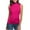3#Hot Pink, variant on Efngkp Women's Summer Cotton Sleeveless High Neck T-Shirt - Lightweight Breathable Stylish Design for Daily Home & Casual Party, Ultra Soft Unisex Fashion Top