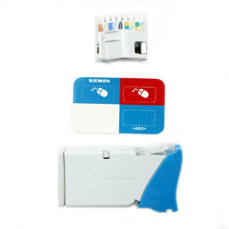 UokatsuJapan　6個 Siemon Z6A-06B Z-MAX Category-6A Tool-Less Jack, U/UTP