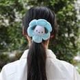 thumbnail image 4 of Sanrio-Colgante de felpa con forma de flor de Sol para niña, accesorios Kawaii de Hello Kittys, Mymelody, Cinnamoroll, Kuromi, bolsa con correa y hebilla, 4 of 4